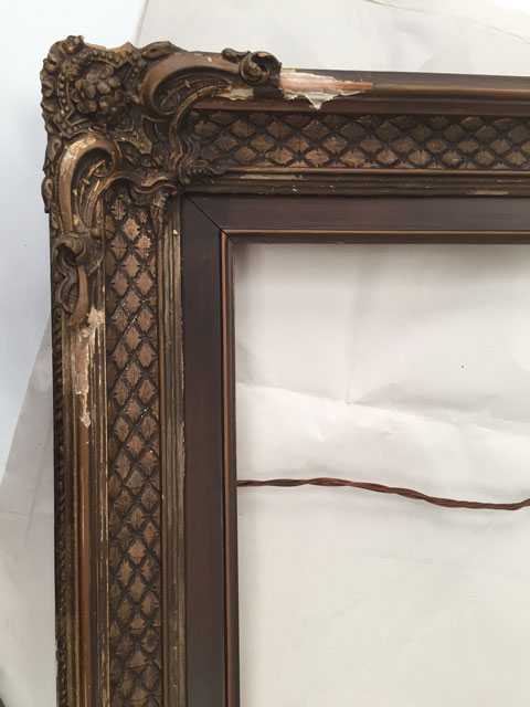 CBreeze Sample of a Before the Restoration of the Gilt Antique Frame 